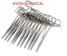 Pack of 12 O.R GRADE MOSQUITO HEMOSTAT LOCKING FORCEP 5" STRAIGHT SERRATED TP