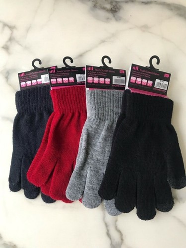 Damen warme Stretch Smart Touchscreen Handschuhe für iPhone verschiedene Farben - Bild 3 von 18