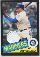 2020 Topps Series 2 DAN VOGELBACH Black 1985 Topps  Baseball Relic 101/199