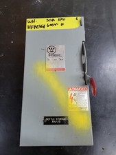 1- Westinghouse HFN361 Heavy Duty Safety Switch, 30 Amp 600V 3PH FUSIBLE  USED