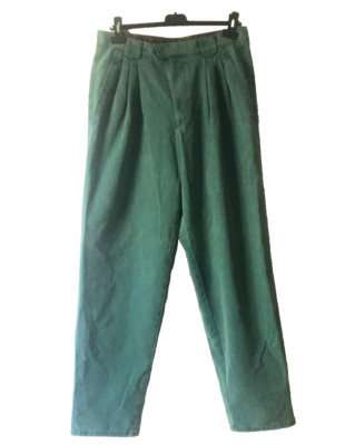 Rosner Damen Vintage Jeans Hose W31 DE40 Baggy Mom High Rise grün Denim