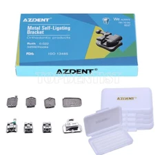 Dental Self-Ligating Brackets Braces Mini Roth.022 Hooks 345 /Orthodontic Wax