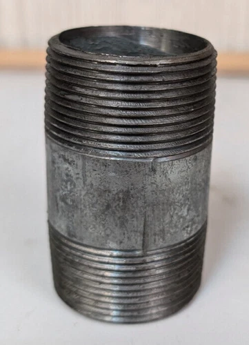 (LOT OF 3) 1-1/2" X 3" Galvanized Pipe Nipple Fitting MPT NPT