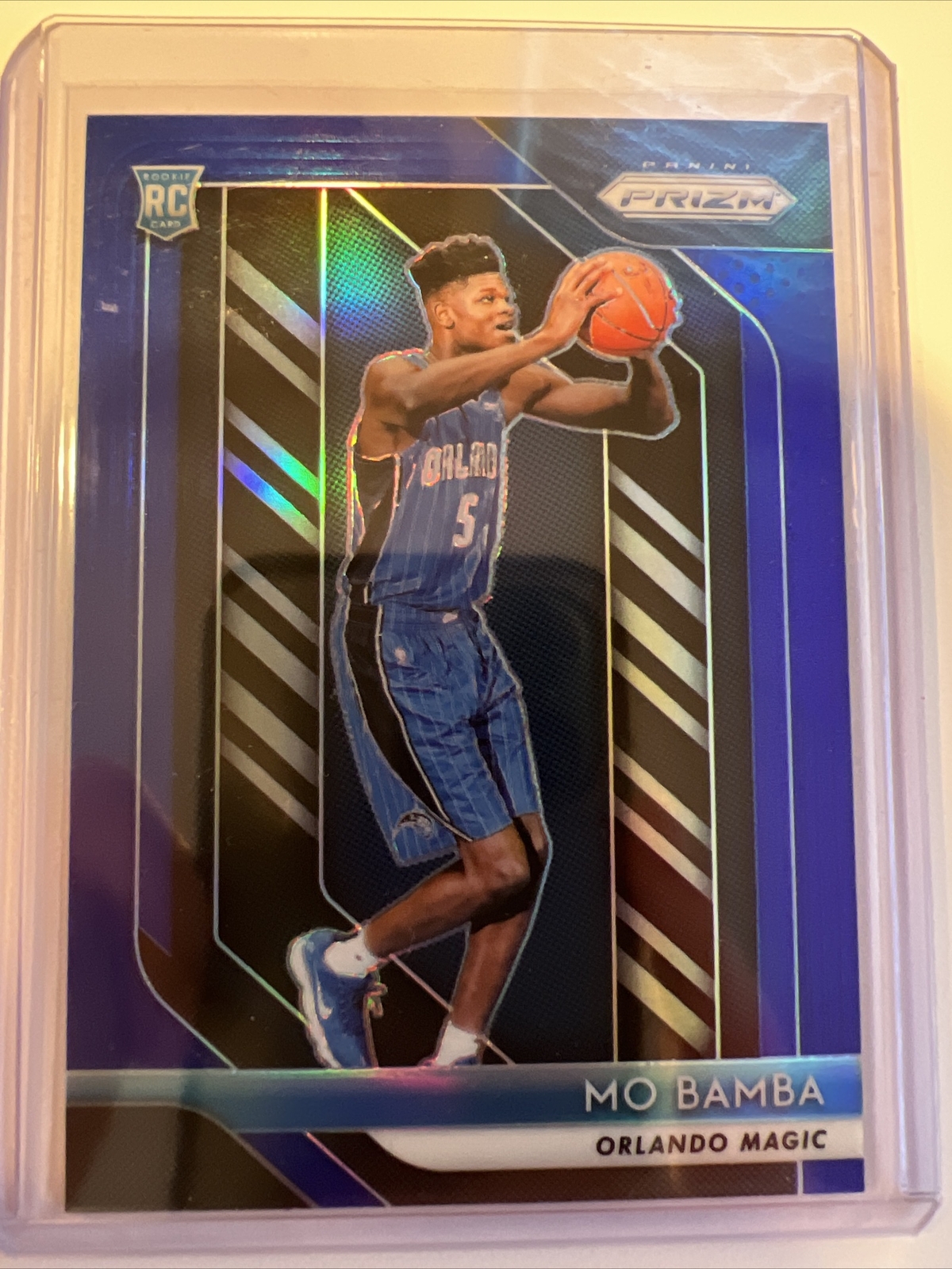 2018-2019 PANINI BLUE PRIZM MO BAMBA MAGIC ROOKIE CARD SP RC/199