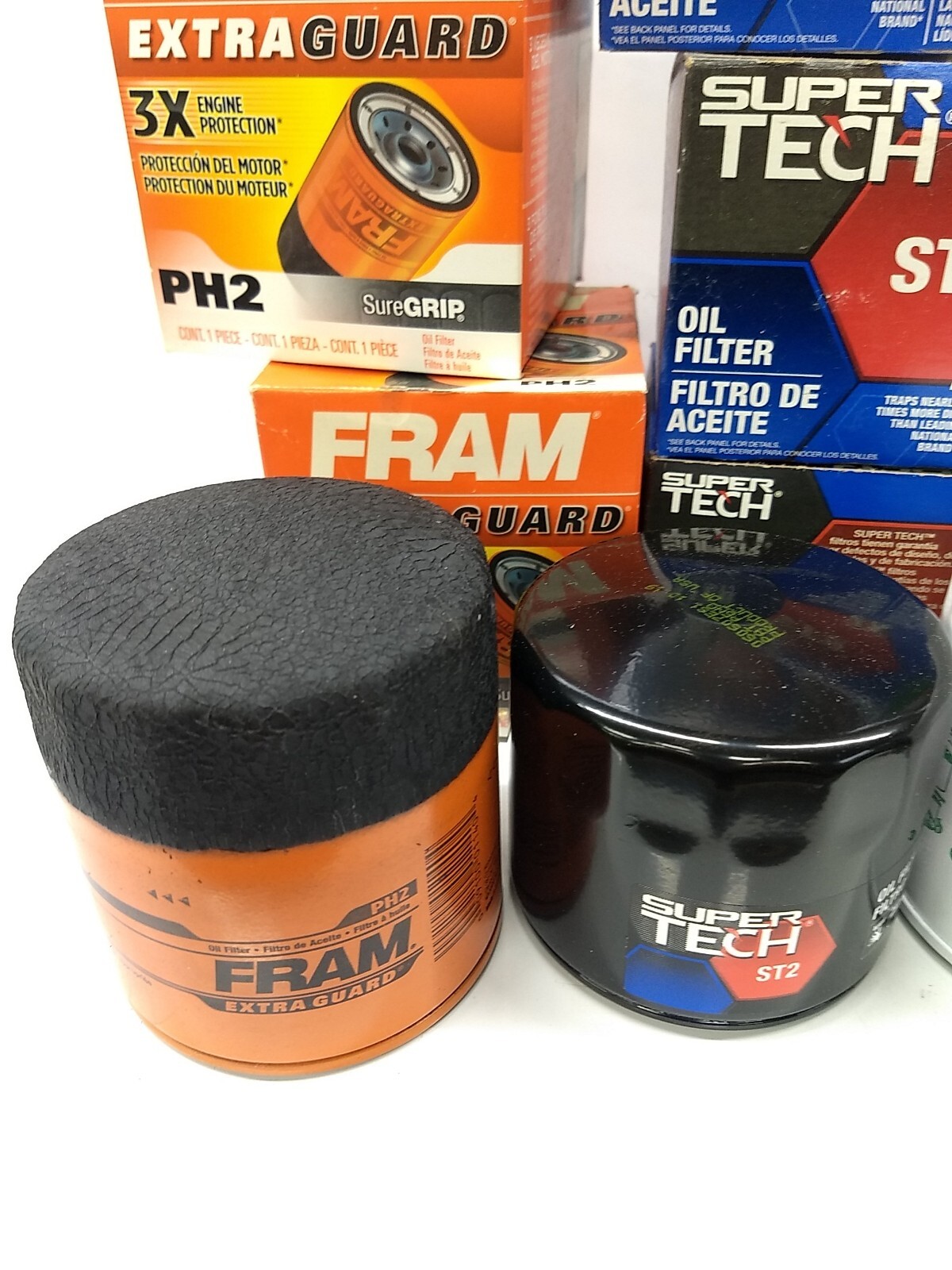 FRAM PH2 Extra Guard Super Tech ST2 Mobil 1 M1210 Quaker State QS2 Oil