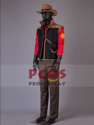 New! Team Fortress 2 Sniper Red Cosplay Costume
