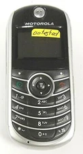 Motorola C139 - Silver and Black ( TracFone ) Cellular Phone - Untested
