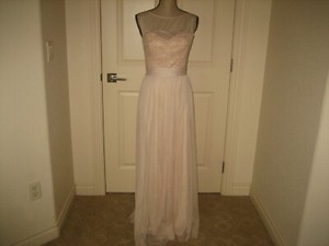 AMSALE~ Womens Blush Beige Lace & Tulle Special Occasion Dress~ SZ 4~