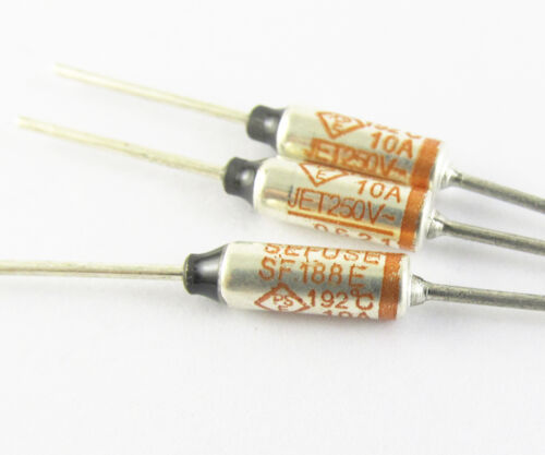 2pcs 250V 10A Microtemp Thermal Fuse 192°C TF Cutoff SF88E NEC Thermal SEFUSE - Picture 1 of 4