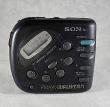 Sony SRF-M32 FM/AM Walkman Portable AM/FM Radio Black TESTED
