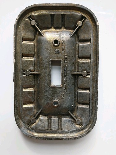 Vintage, MCM, 1968 American Tack & Hardware Co. Single Light Switch Cover Plate - Picture 2 of 4