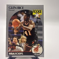 Glen Rice Rookie Card Miami Heat NBA Hoops 1990-91. rookie card picture