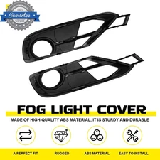 Front Bumper Fog Light Grille w/ Trim Cover For BMW 3 Series F30 F31 2012-2015