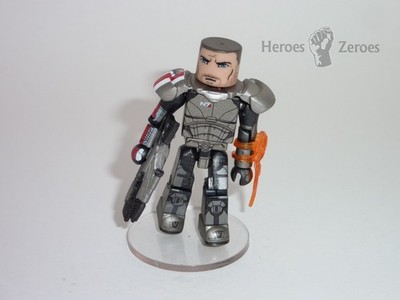 Art Asylum MiniMates Mass Effect JOHN SHEPHERD 2.5-inch Figure Gun Stand 2014