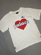 Palace x Evisu Heart T-shirt White Men's SS23 Size S Small Brand New