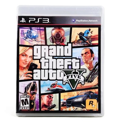 Grand Theft Auto V - GTA 5 PS3 (Very Good CIB w/ Manual & Map Scratch Free Disc)