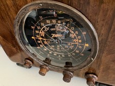 FABULOUS BLACK DIAL ZENITH CUBE MULTI BAND TUBE  RADIO - Great Condition & WORKS