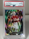 2024 Panini Select Club Level Drake Maye #218 Black/Green Shock Prizm RC PSA 10