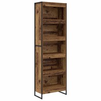 BüCherregal Holzwerkstoff Altholz 60 X 30 X 189,5 Cm Standregal