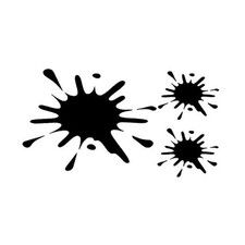 Mud Splatter Pattern Car Sticker, Self-Adhesive Vinyl Mud Splatter-Black