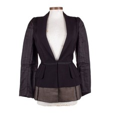 MAISON MARTIN MARGIELA SS16 THE STOCKMAN Black Inside-Out Blazer Jacket Sz IT 40