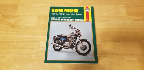 Haynes Owners Workshop Manual Triumph 650 and 750 2-valve Unit Twins 1963-1983