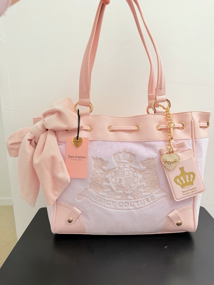 Juicy Couture Classic Scottie Dogs Daydreamer Tote Lilac Mist w