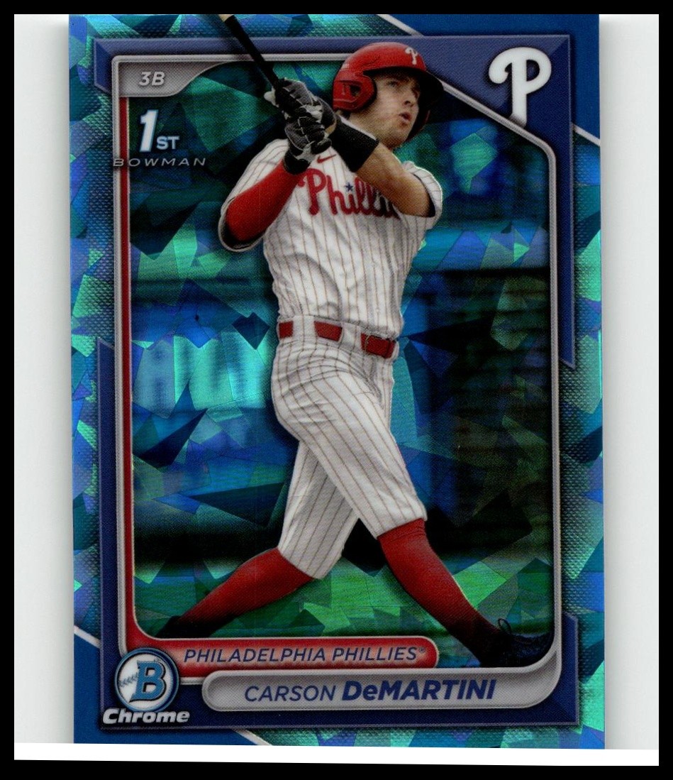 2024 1st Bowman Chrome Sapphire Carson DeMartini #BDC-89 Phillies RC