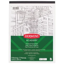 Derwent Academy Tracing Pad (54992): 9 in. x 12 in. (White) *40 sheets
