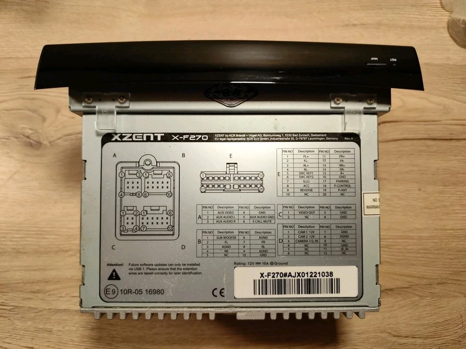 Xzent x-f270 Multimediaradio Fiat Ducato - Bild 3 von 4