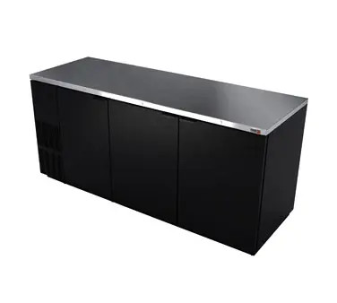 Fagor Refrigeration FBB-79-N 80'' Stainless Steel Flat Top Bottle Back Bar Cooler
