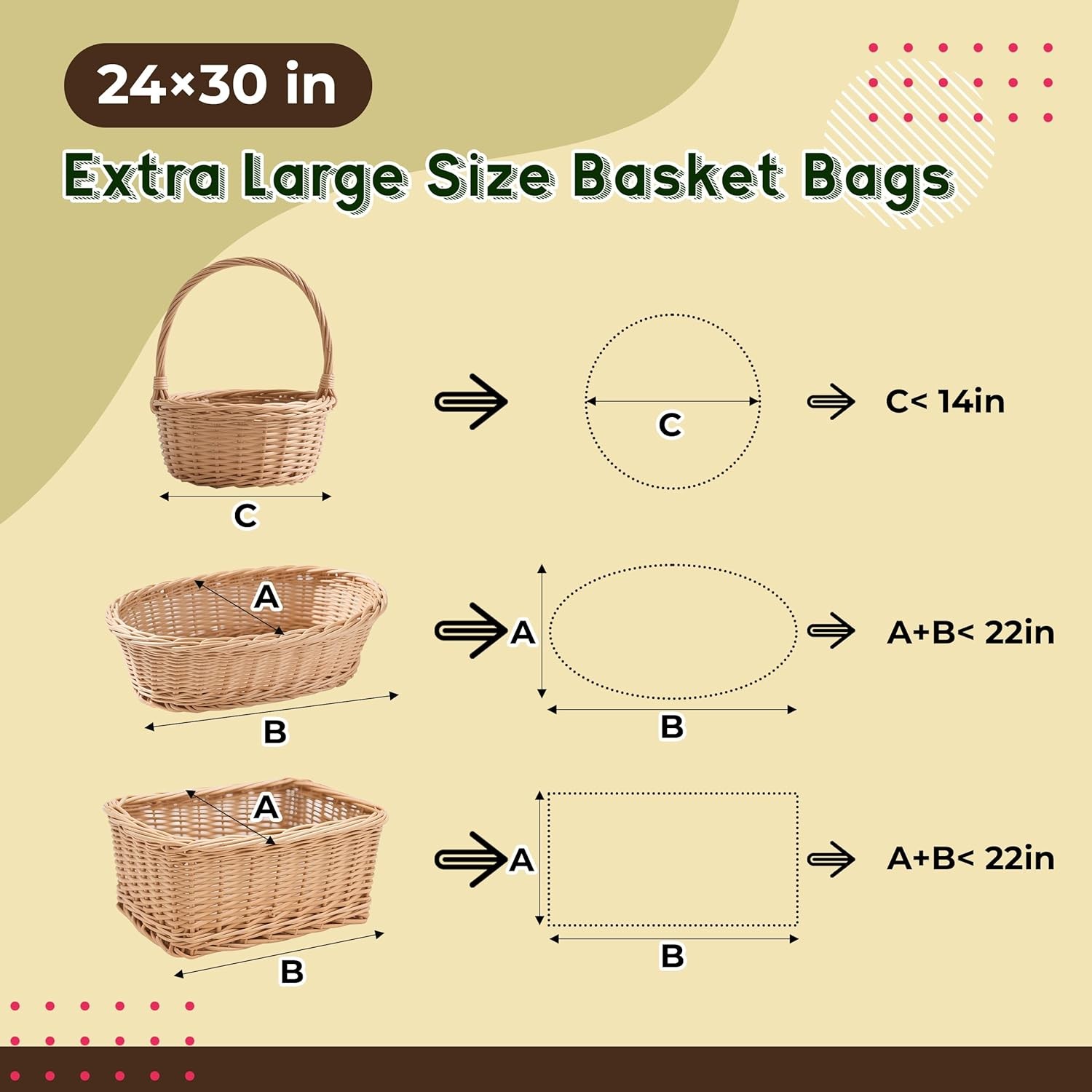 NPLUX Cellophane Wrap for Gift Baskets Bags 10 Pack Large Clear Plastic Gift Bag