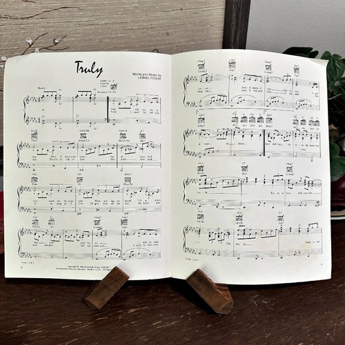 Lionel Richie Truly Sheet Music Piano Vocal Guitar 80s R&B Pop Love Song Vintage - Picture 3 of 10