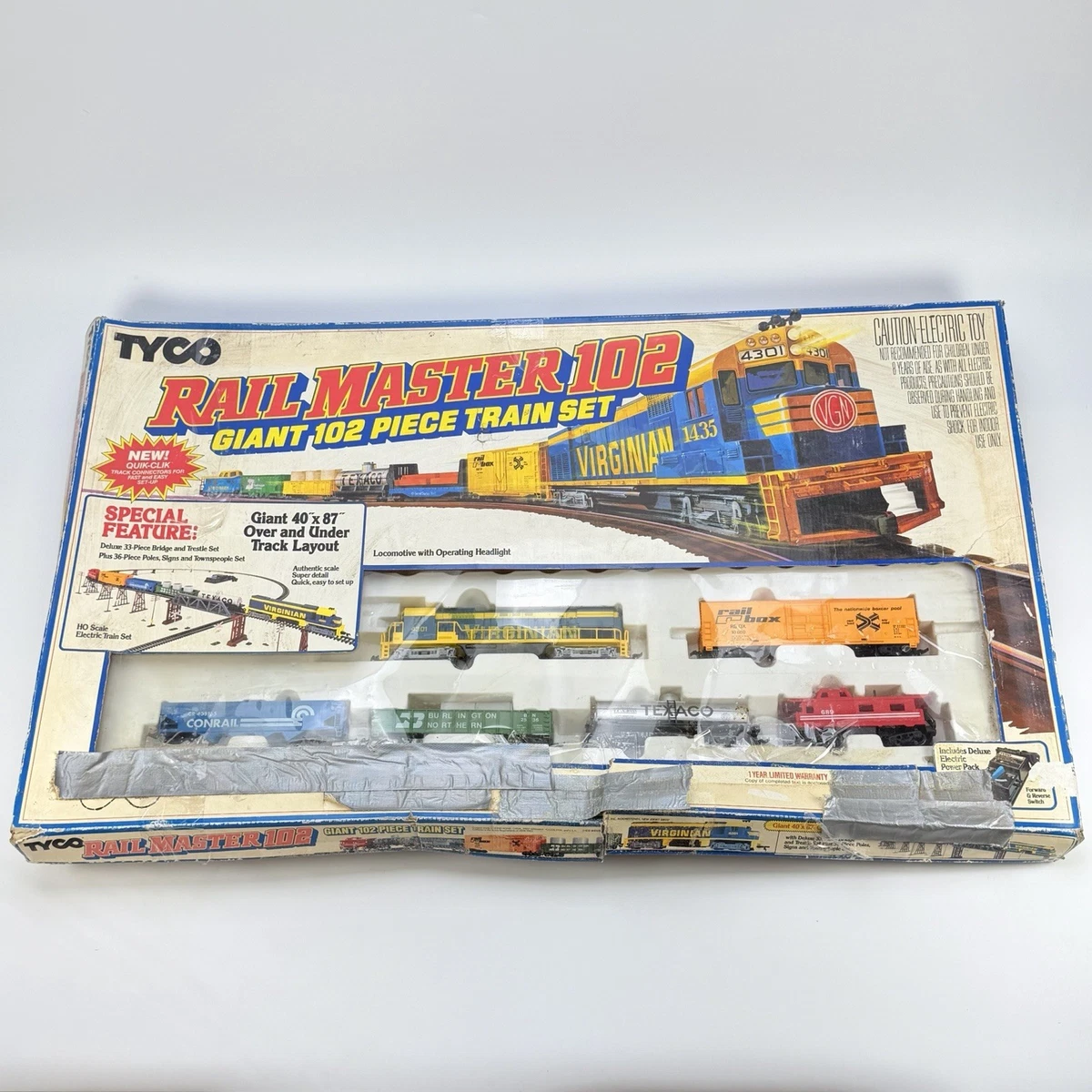 25+ TYCO Plastic HO with Vintage Model Railroad Starter Sets