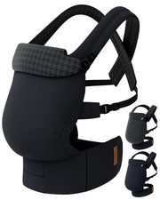 Reversible Baby Carrier   Black Solid  Houndstooth; Lightweight  Breathable...