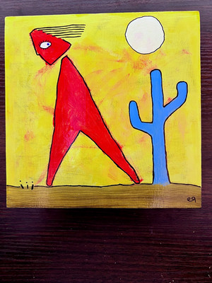 e9Art 8x8 'inappropriate considerations' outsider art brut primitive naive wood