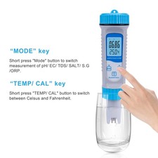 Water Quality Tester PH Tester Water Digital 7 In 1 PH/ORP/EC/TDS/SALT/S.G/ AUOK