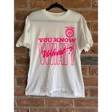 Vintage Screen Stars Whaler National Network Promo T Shirt USA Made Pink Large