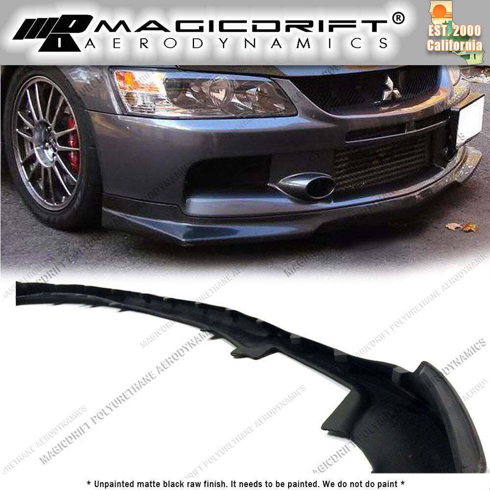 【しおん】スキニーオーバル[16458]変更９点 For 06 07 MITSUBISHI EVO 9 IX JDM Ralliart JS Style Front Bumper