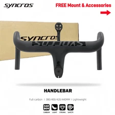 Syncros Internal Cable Integrated -10 Degree Road Bicycle Handlebar with Spacers