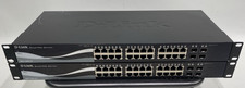 Lot of 2 D-Link 28-Port Gigabit Managed PoE Network Switch DGS-1500-28 