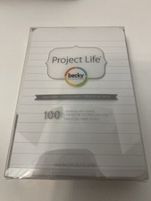 Becky Higgins Project Life   Lined Journaling Cards 4x6 , 100 Count, Acid-Free