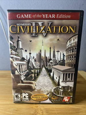 Sid Meier's Civilization IV Game of the Year Edition PC CD-ROM Game UNTESTED