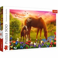 Trefl Puzzle Pferde Auf Der Wiese, 500 Teile, 48 X 34 Cm, 37451