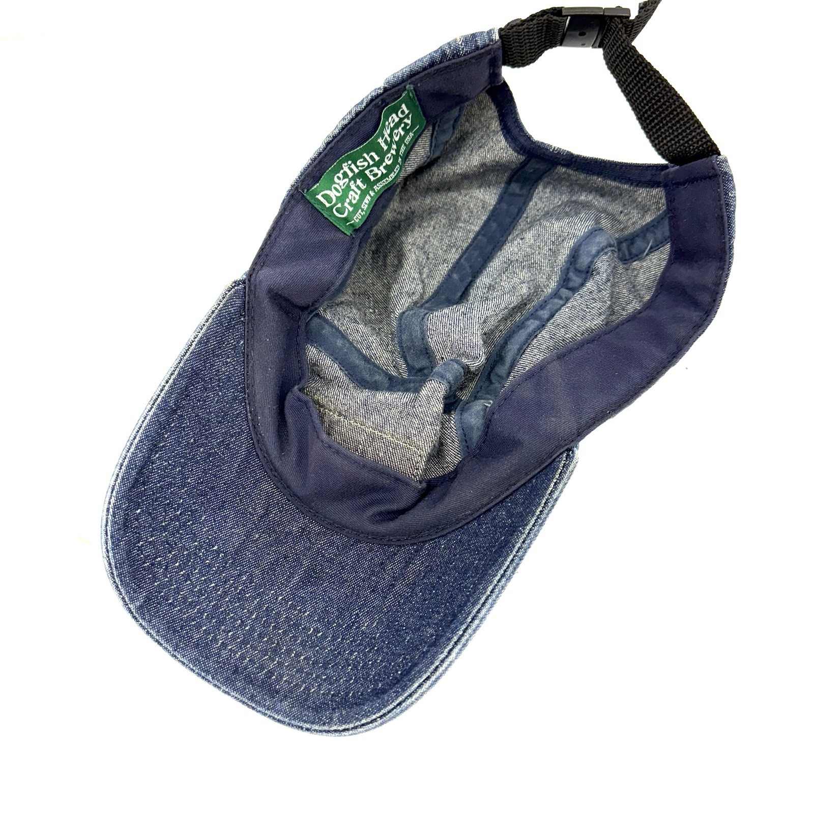 Dogfish Head Brewing Five Panel Denim Patch Strap… - image 6