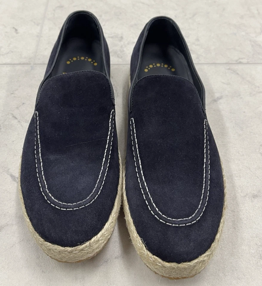 Nuevas alpargatas de gamuza Doucal's para hombre en azul marino talla: 40 (US 7) Foto 3 de 4