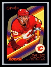 2023-24 O-Pee Chee Rookie Black Border #575 Matthew Coronato /100