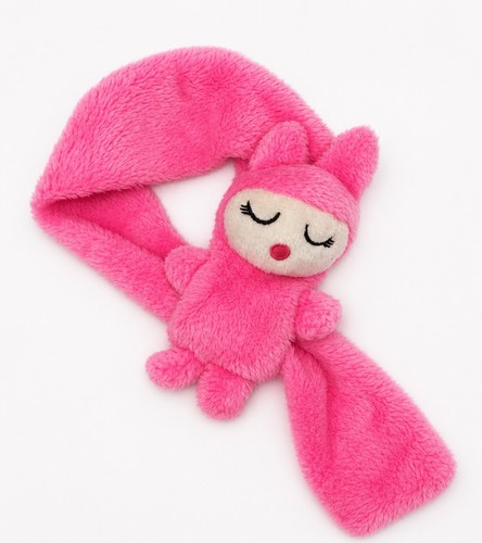 Plush Girls Scarf Faux Fur Animal Doll Winter Neck Warmer Soft Accessory 30”