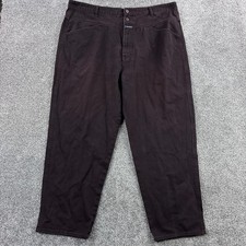 Vintage Marithe Francois Girbaud Jeans Mens 42 Brown Denim Wide Baggy Leg Grunge