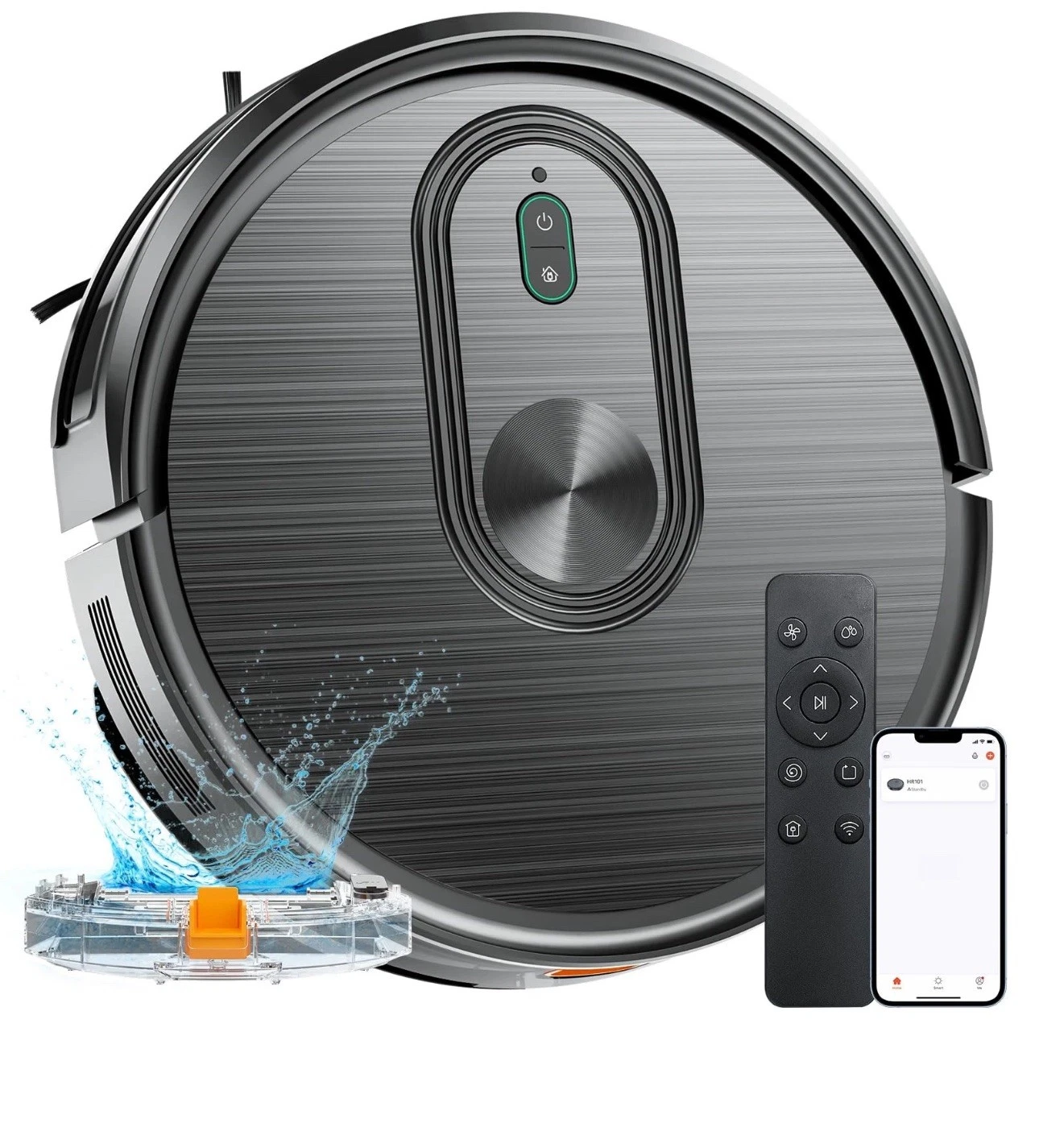 2 In 1 Robot Vacuum and Mopping Combo Cleaner T8S, Self-Charging Bluetooth/Voice